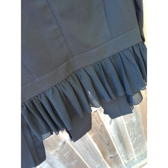 Torrid Blazer Black Sheer Lace Ruffle 1X 14 # 10675091 - Picture 6 of 6